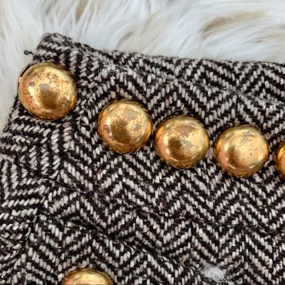 RED VALENTINO, NEW! Tweed Mini Skirt - Picture 4 of 7